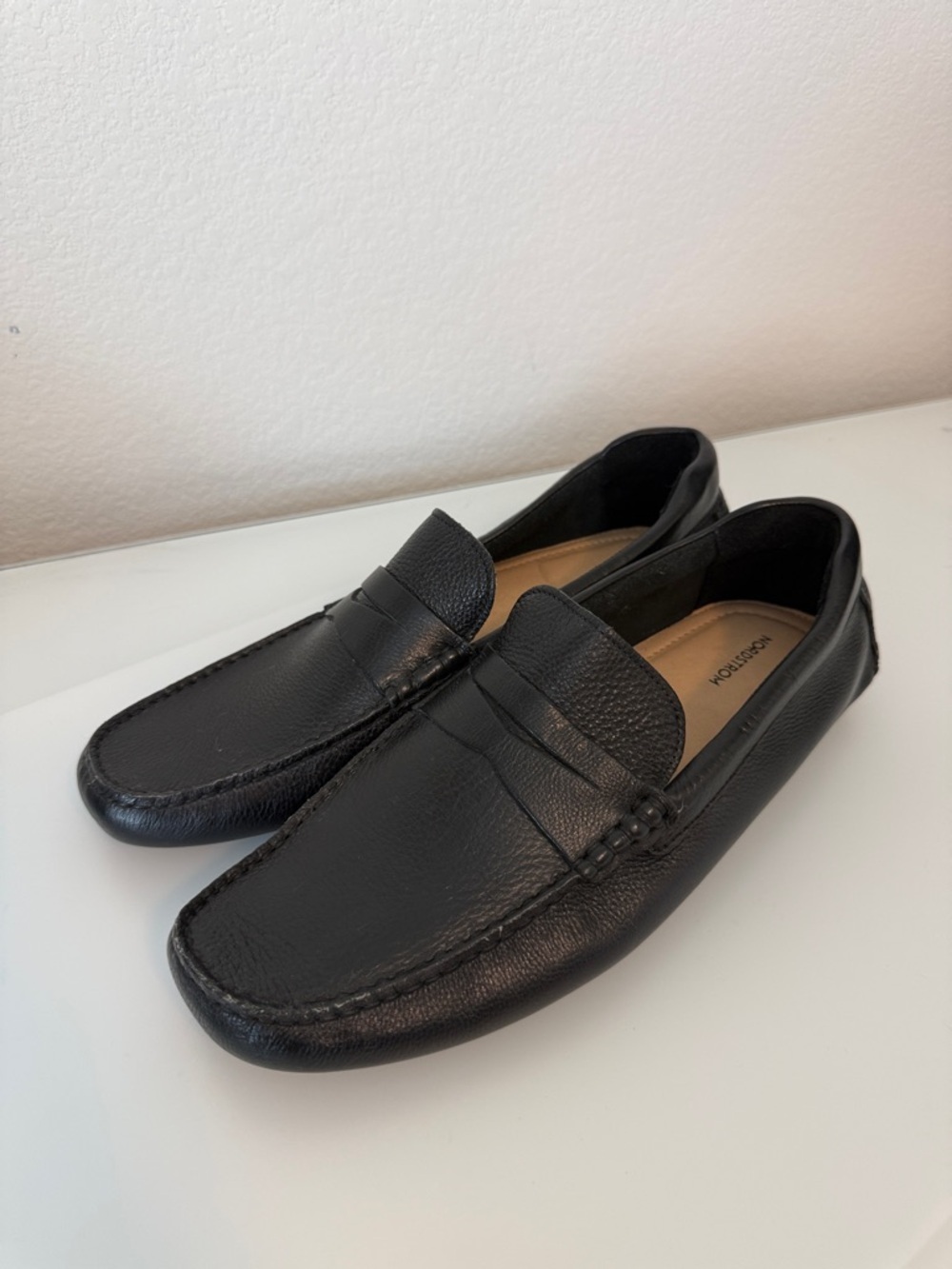 Nordstrom Men’s Cody Black Leather Penny Driving Loafers Size 11 M NWOT - Picture 7 of 8